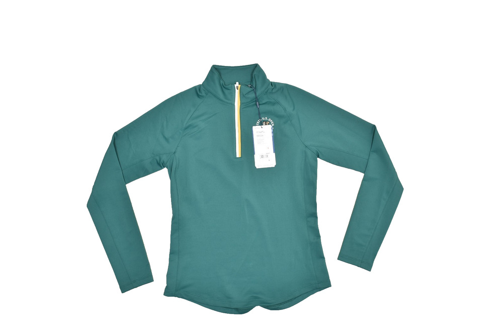 NEW Walter Hagen Women's Regular Size XS Performance 1/4 Zip Pullover Green